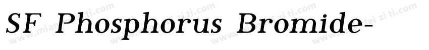 SF Phosphorus Bromide字体转换